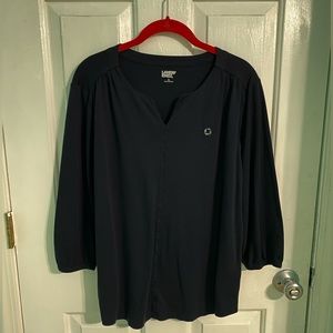 Chase Navy Blue 3/4 sleeve blouse